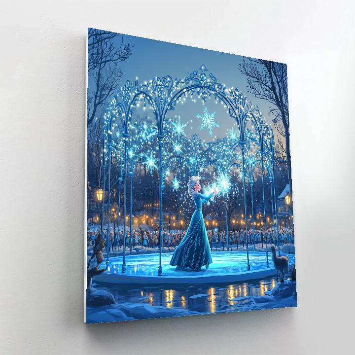 Elsa Snowflake Concert Painting by numbers kit