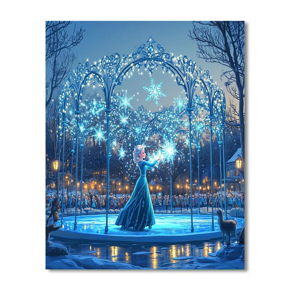 Elsa Snowflake Concert Painting by numbers kit