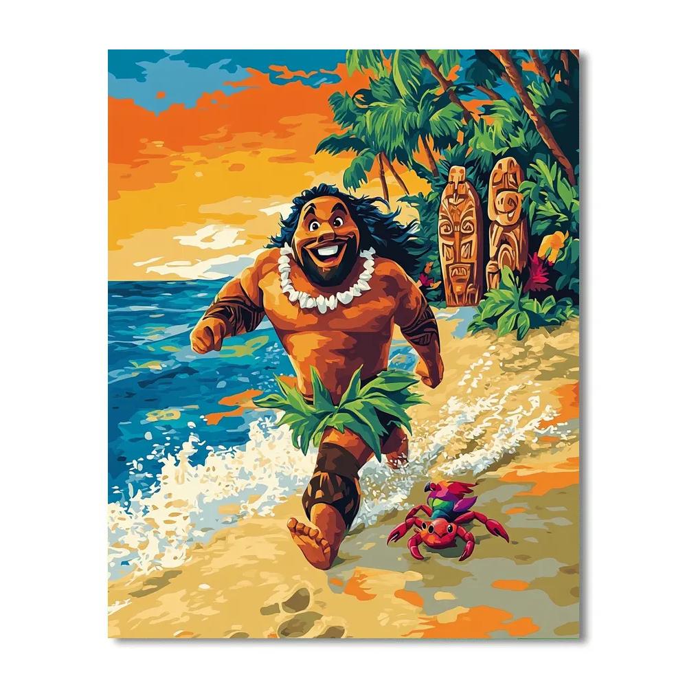 Maui Island Sun Run paint by number