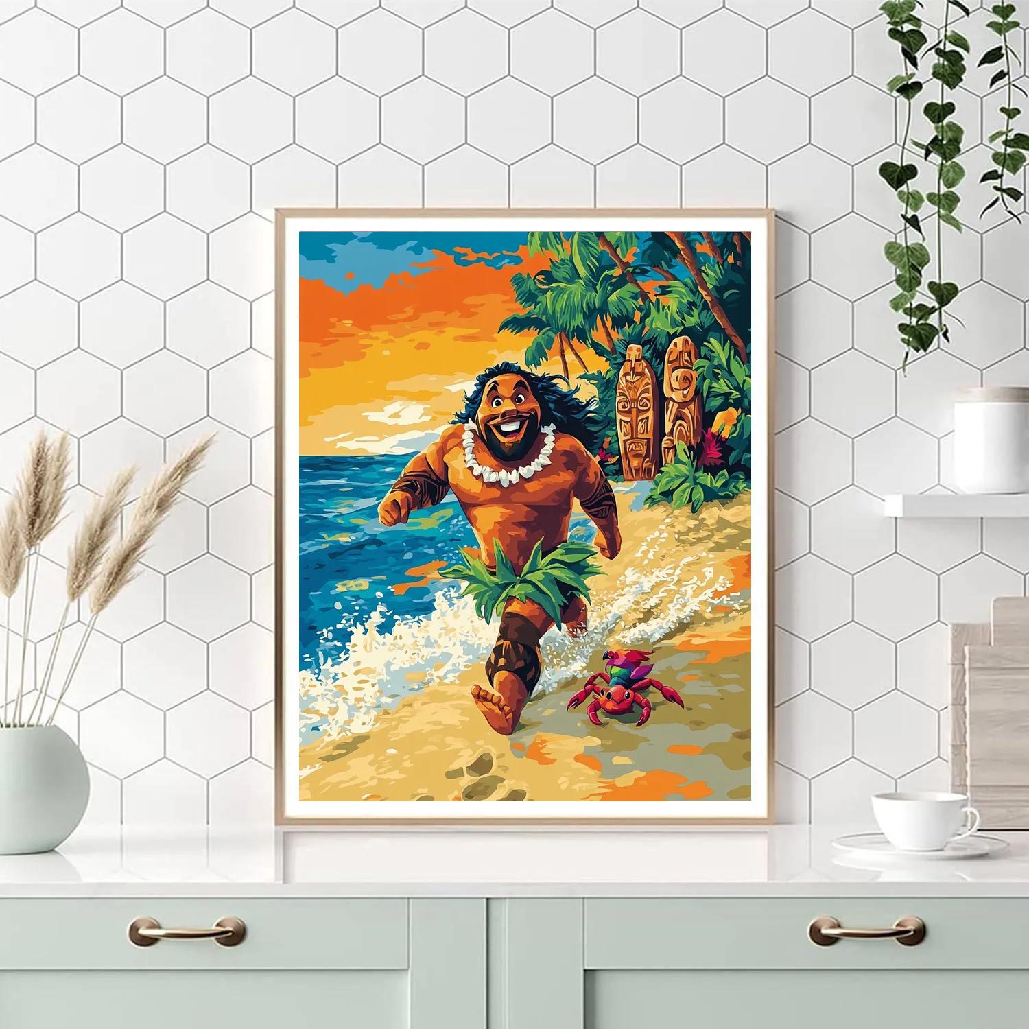 Maui Island Sun Run paint by number