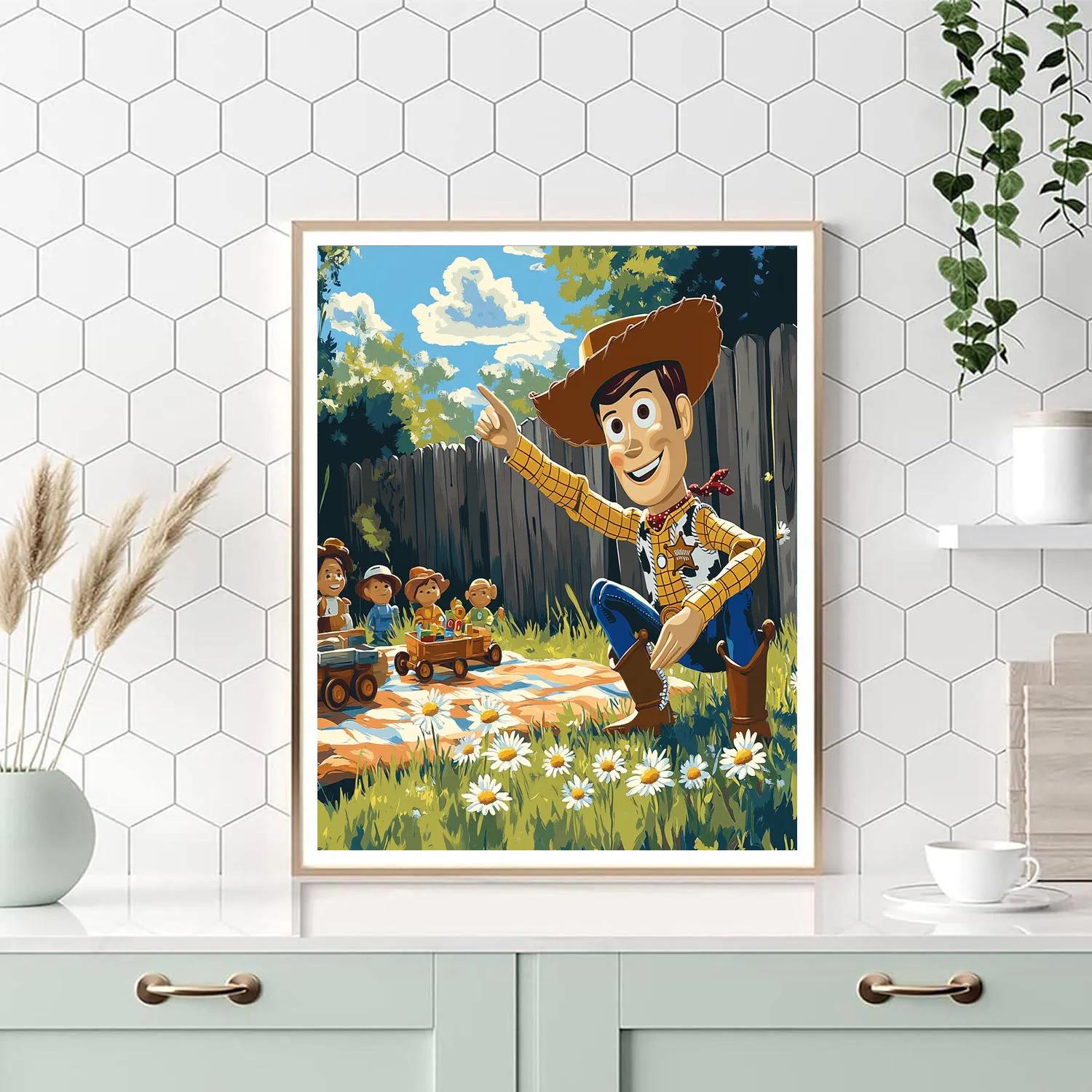 Woody Backyard Rescue paint by numbers