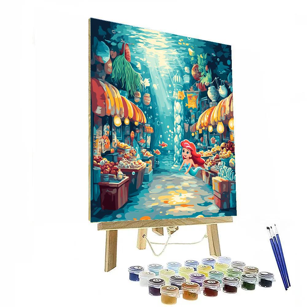 Ariel Undersea Market paint by numbers
