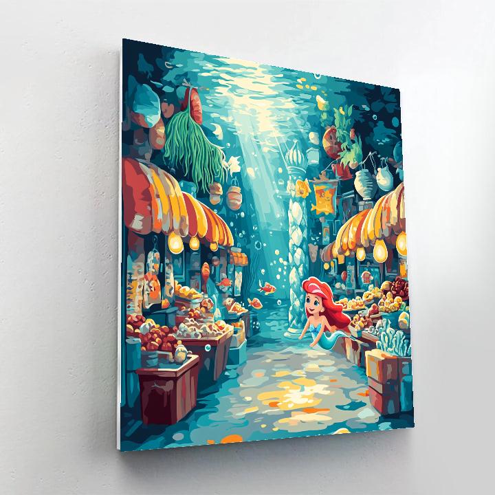 Ariel Undersea Market paint by numbers