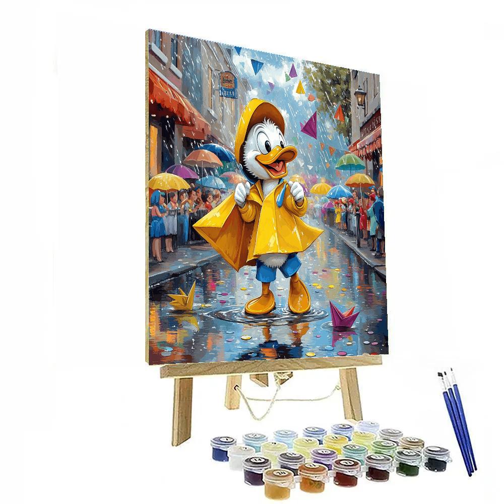 Donald Duck Rain Parade Numbered painting kits