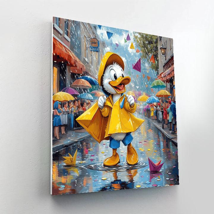 Donald Duck Rain Parade Numbered painting kits