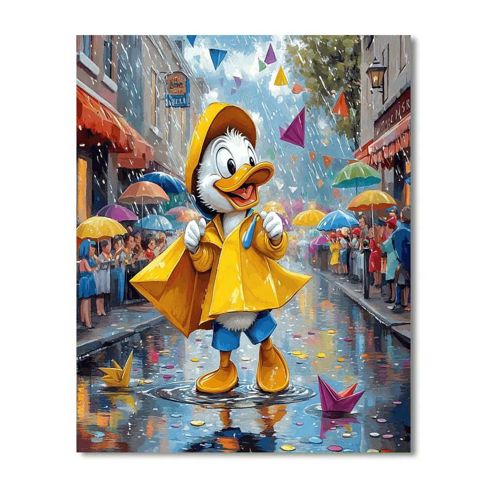 Donald Duck Rain Parade Numbered painting kits