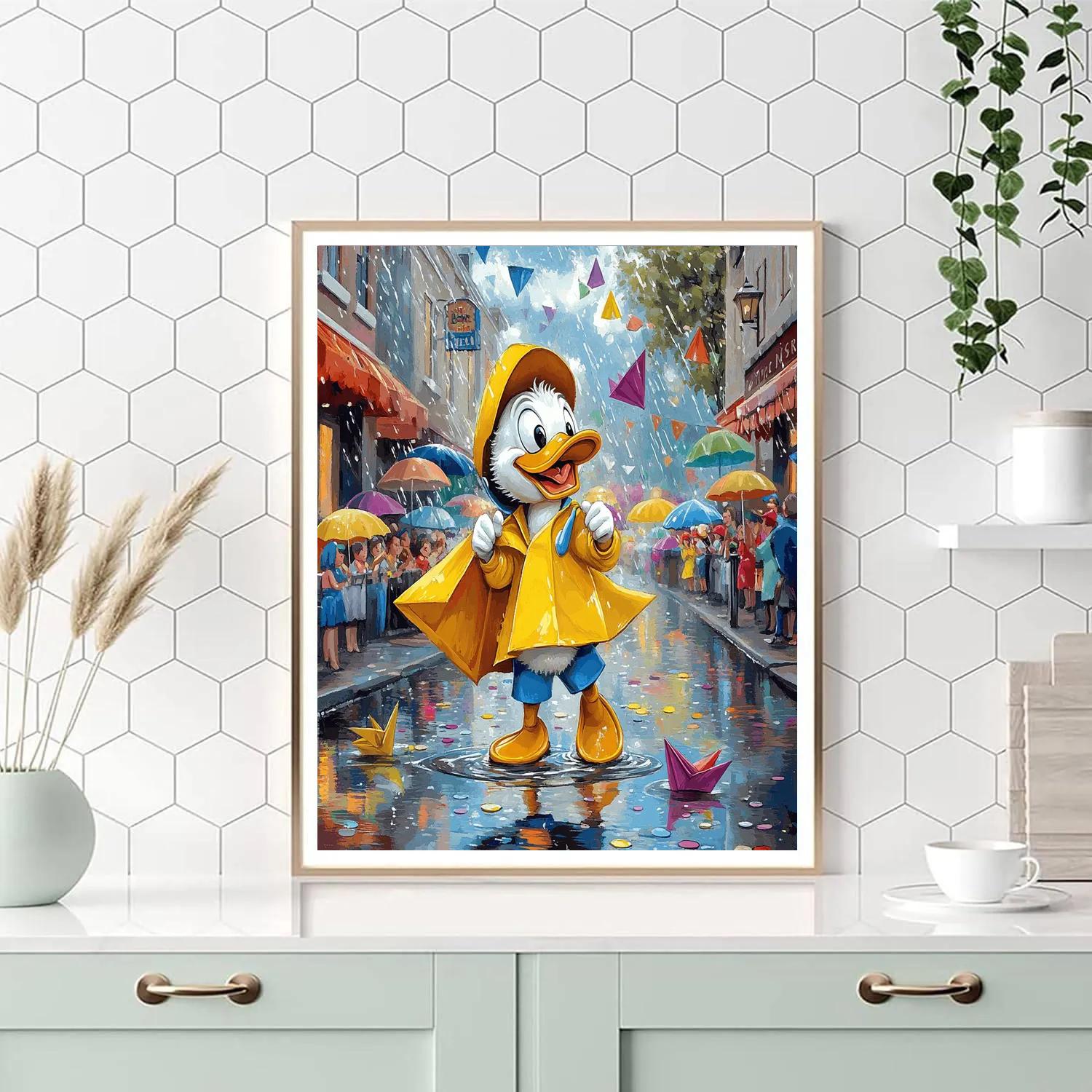 Donald Duck Rain Parade Numbered painting kits