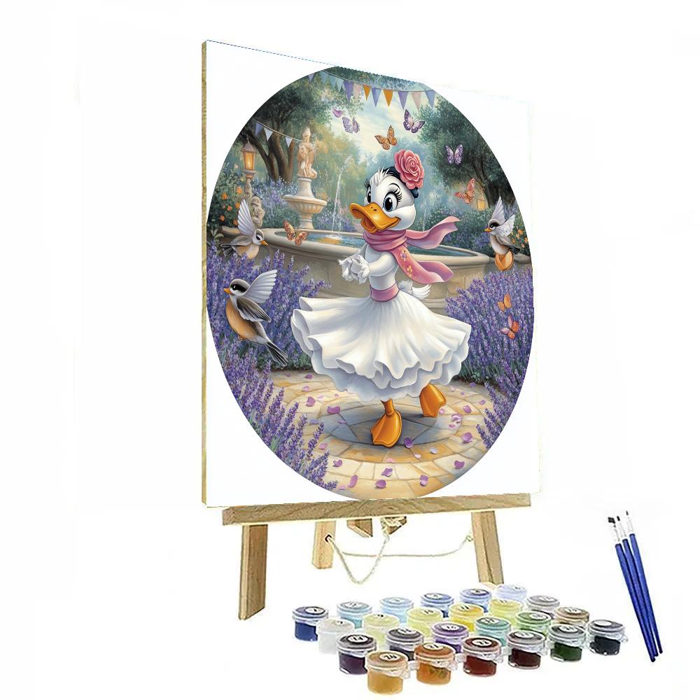 Daisy Duck Garden Dance Number painting