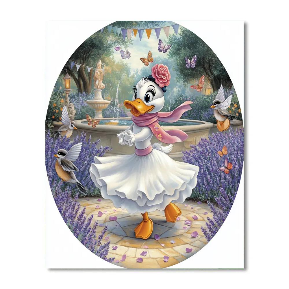 Daisy Duck Garden Dance Number painting