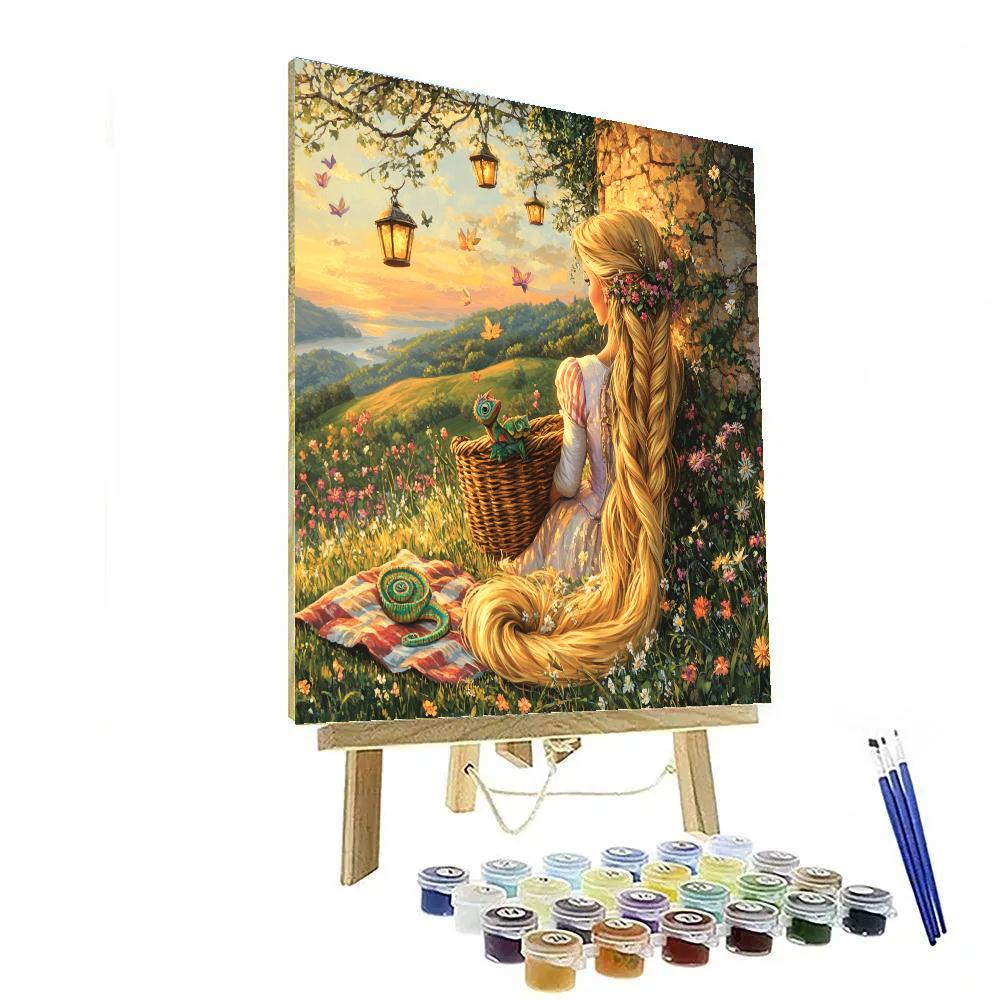 Rapunzel Tower Painting Picnic Number painting