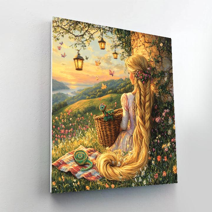 Rapunzel Tower Painting Picnic Number painting