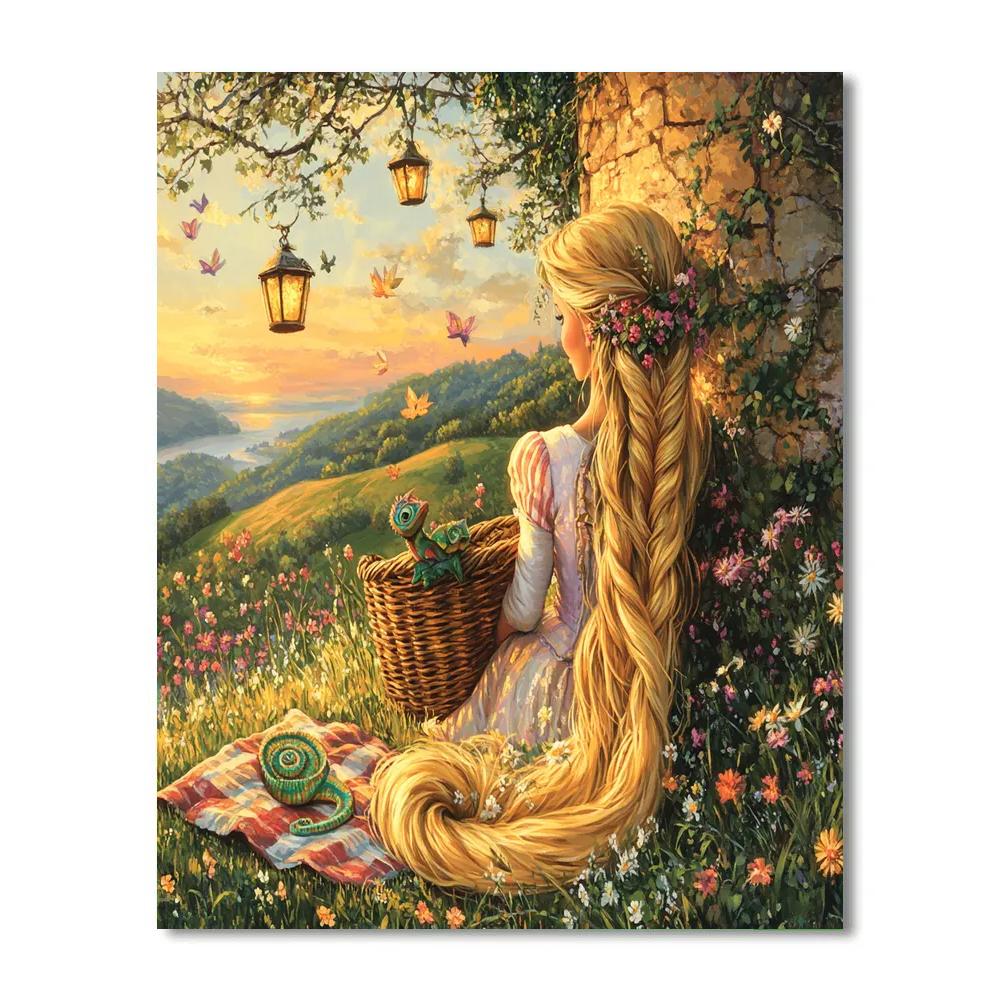 Rapunzel Tower Painting Picnic Number painting