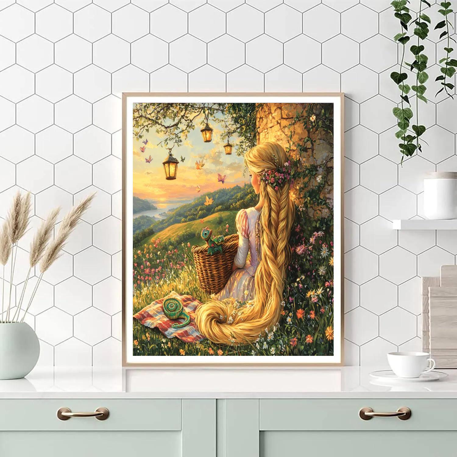 Rapunzel Tower Painting Picnic Number painting