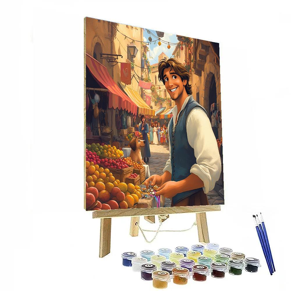 Flynn Rider Market Mischief paint by numbers