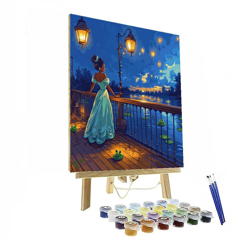 Tiana Riverboat Evening paint by number
