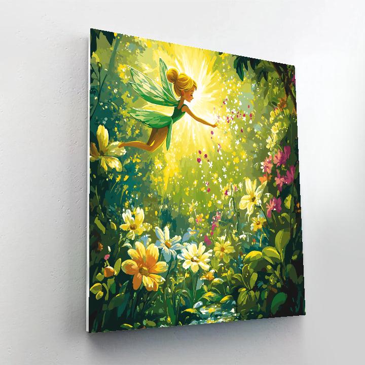 Tinker Bell And Fairy Garden Play Number painting