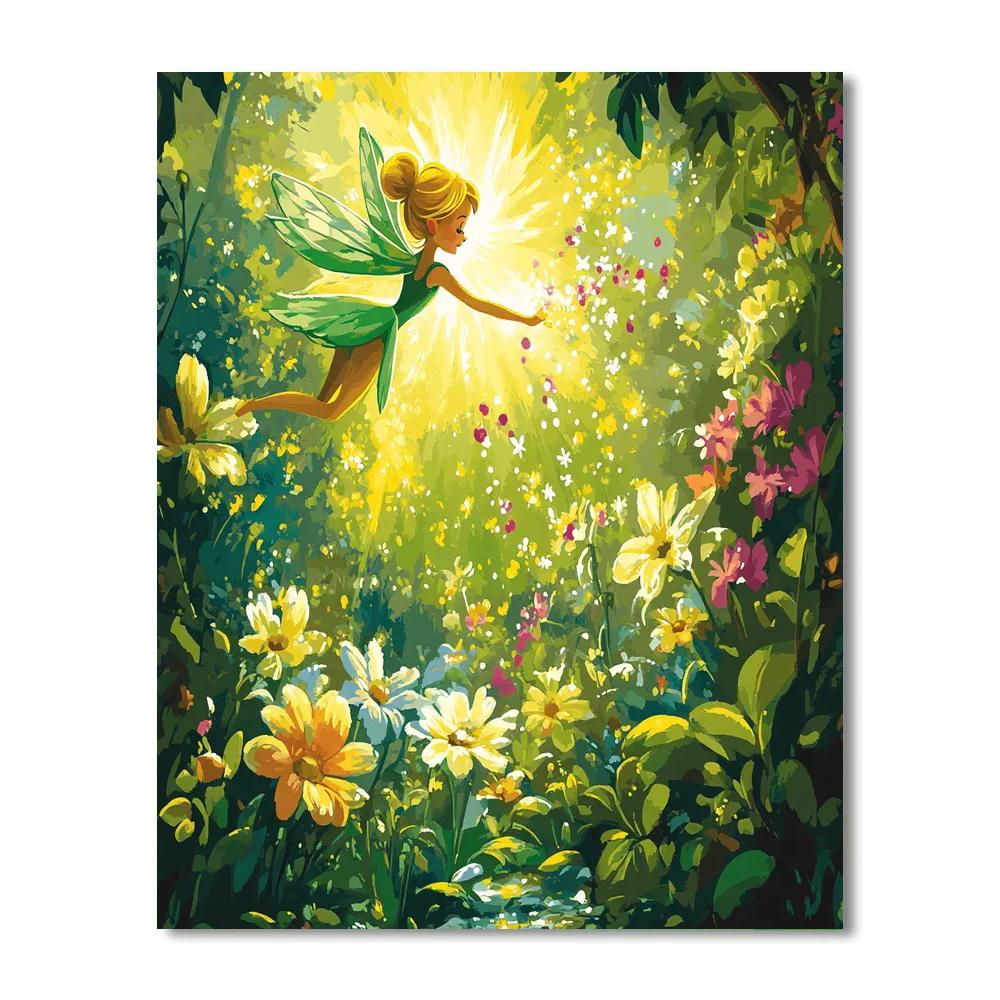 Tinker Bell And Fairy Garden Play Number painting