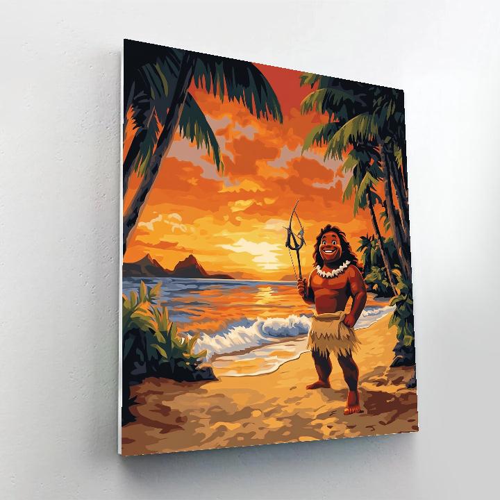 Maui’s Ocean Sunset Adventure paint by number