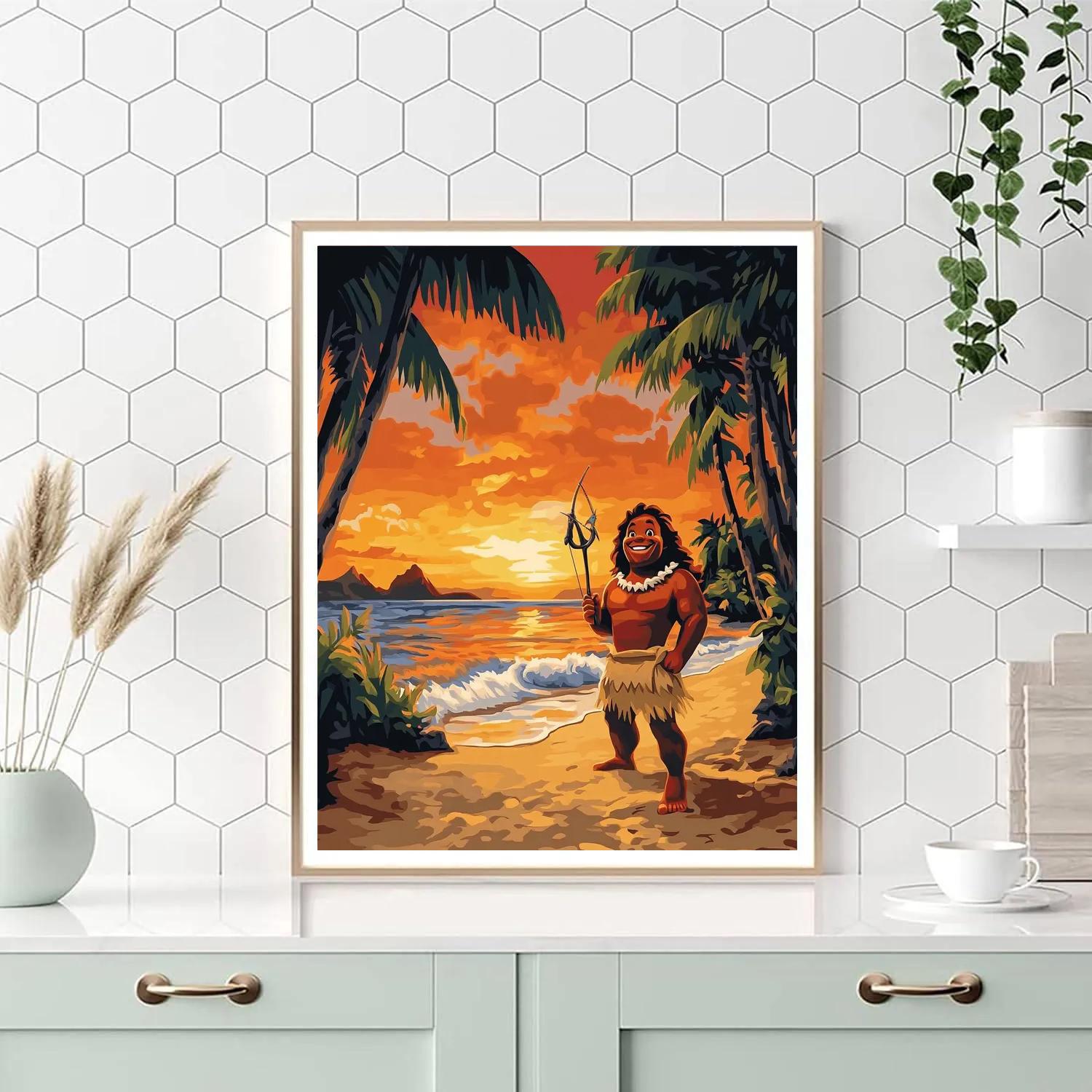 Maui’s Ocean Sunset Adventure paint by number