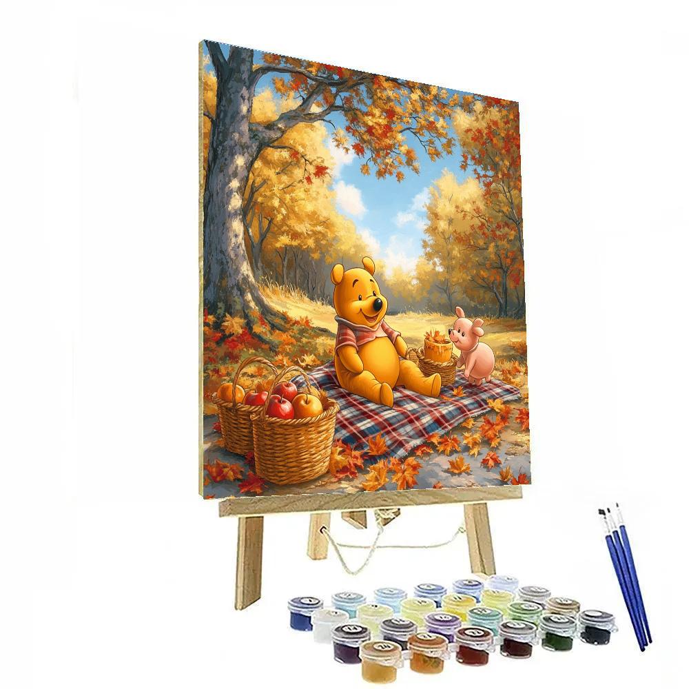 Winnie The Pooh’s Autumn Picnic Paint by numbers kits