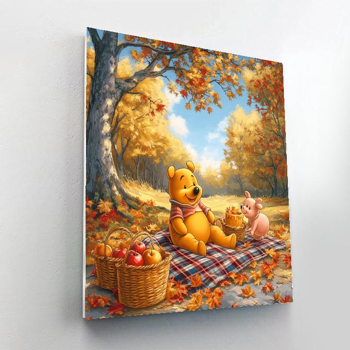 Winnie The Pooh’s Autumn Picnic Paint by numbers kits