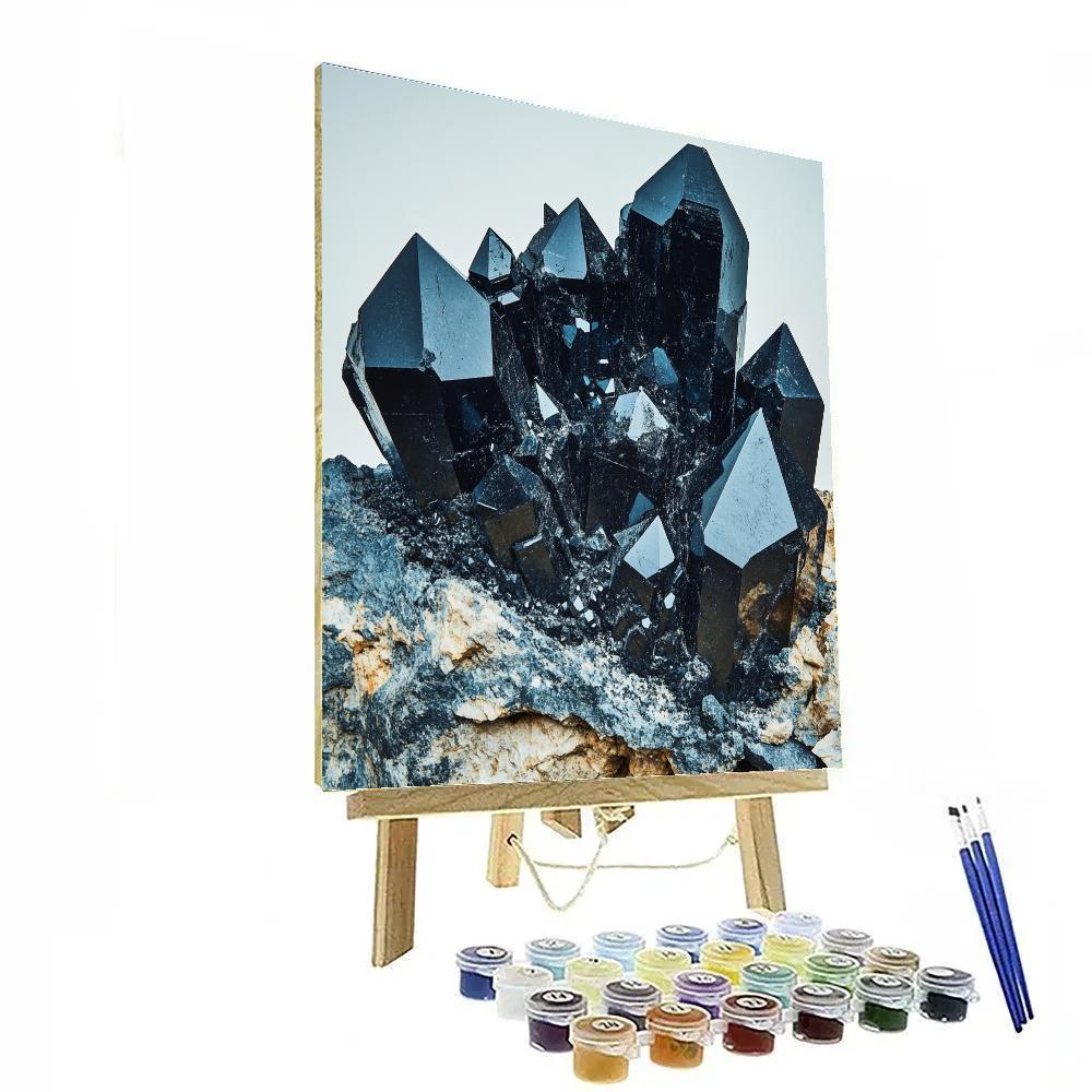 Michelangelo Inspired Obsidian Blossoms DIY paint by numbers