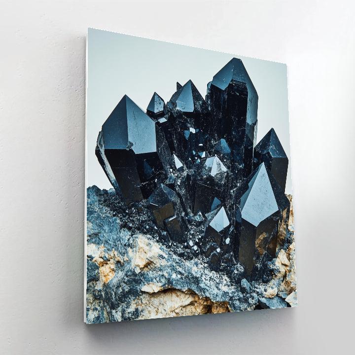 Michelangelo Inspired Obsidian Blossoms DIY paint by numbers