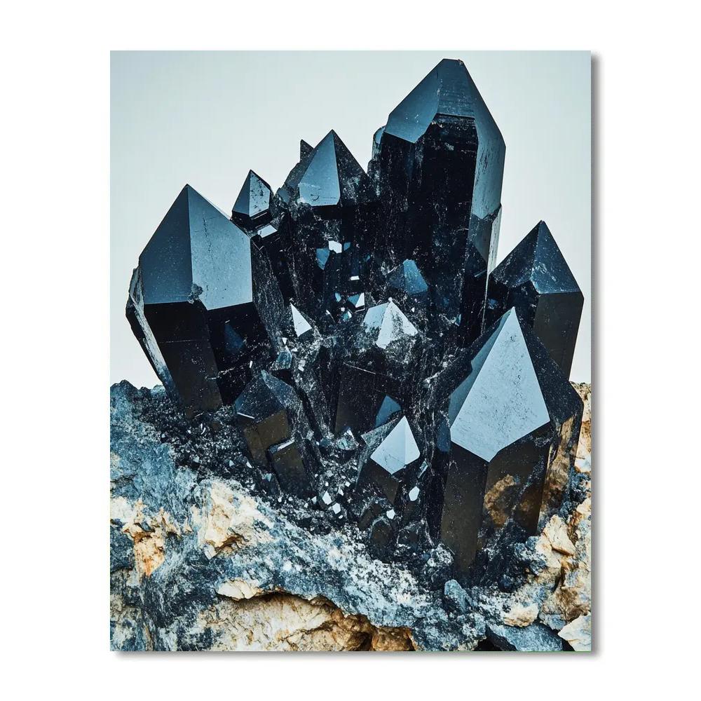 Michelangelo Inspired Obsidian Blossoms DIY paint by numbers