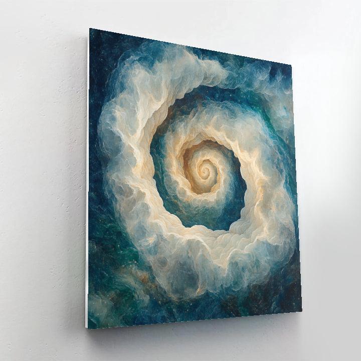 Michelangelo Inspired Celestial Spiral Nebula Numbered painting kits