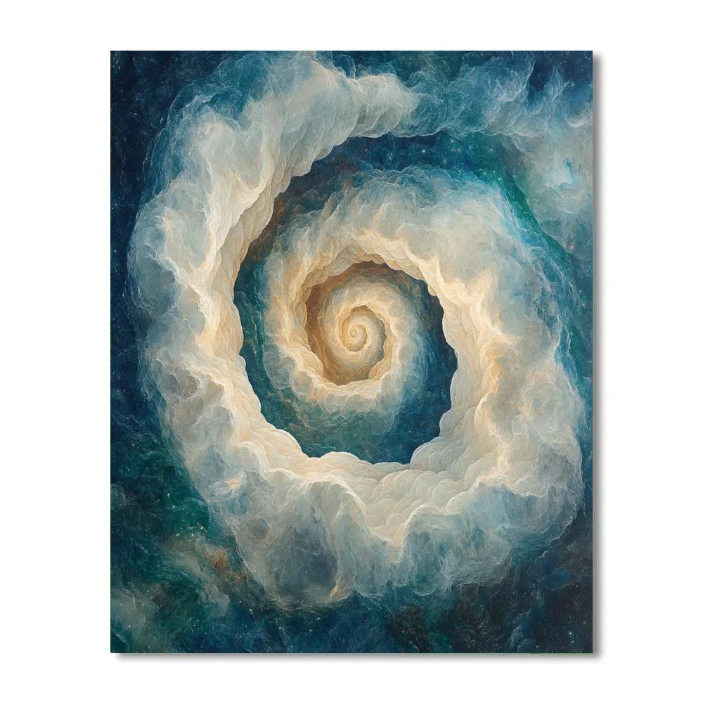 Michelangelo Inspired Celestial Spiral Nebula Numbered painting kits
