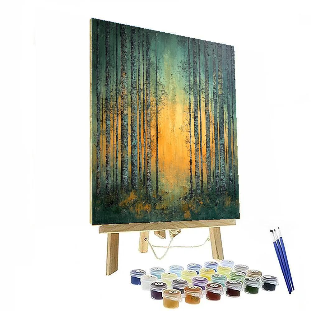 Max Ernst Inspired Veiled Forest Abstraction Paint by numbers kits