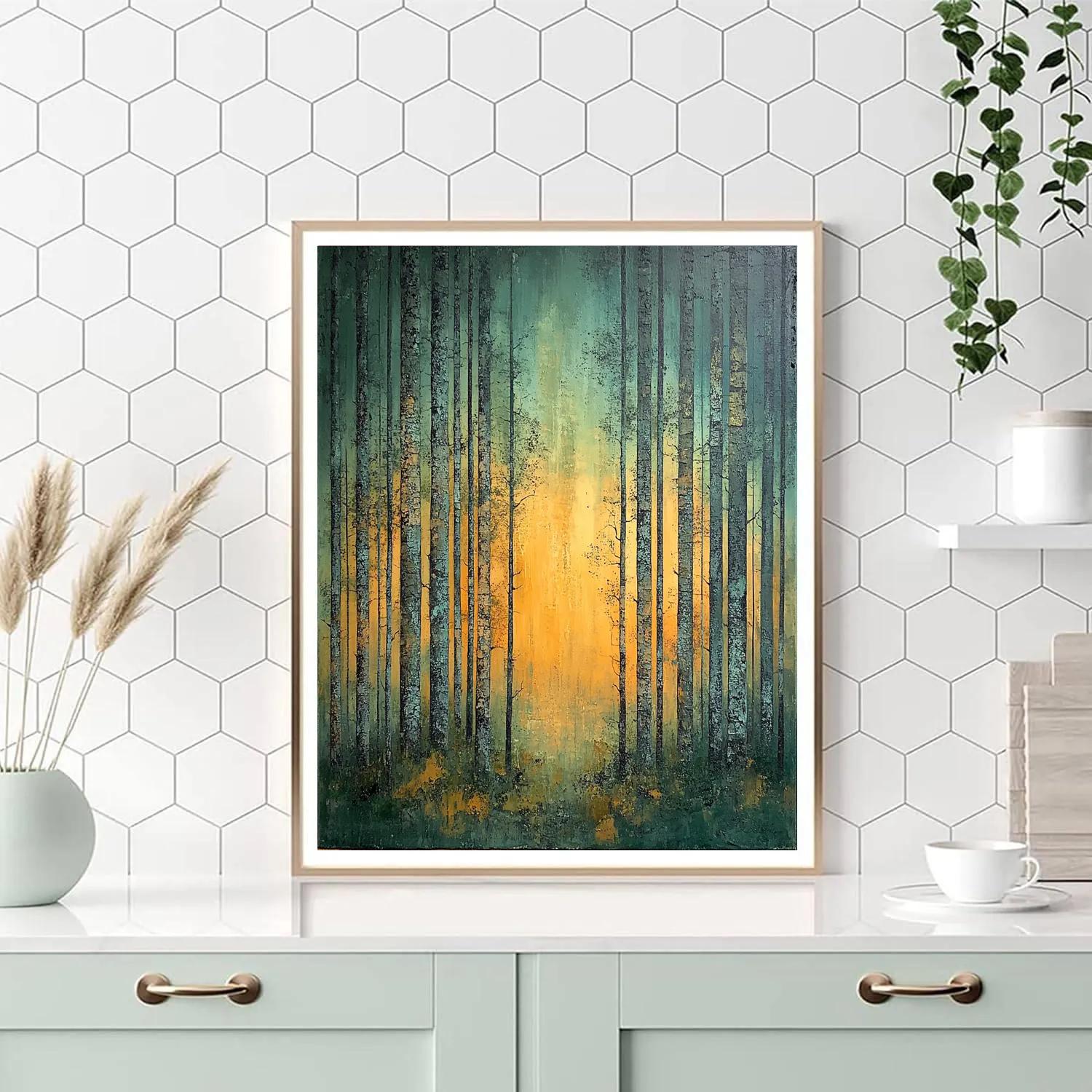 Max Ernst Inspired Veiled Forest Abstraction Paint by numbers kits