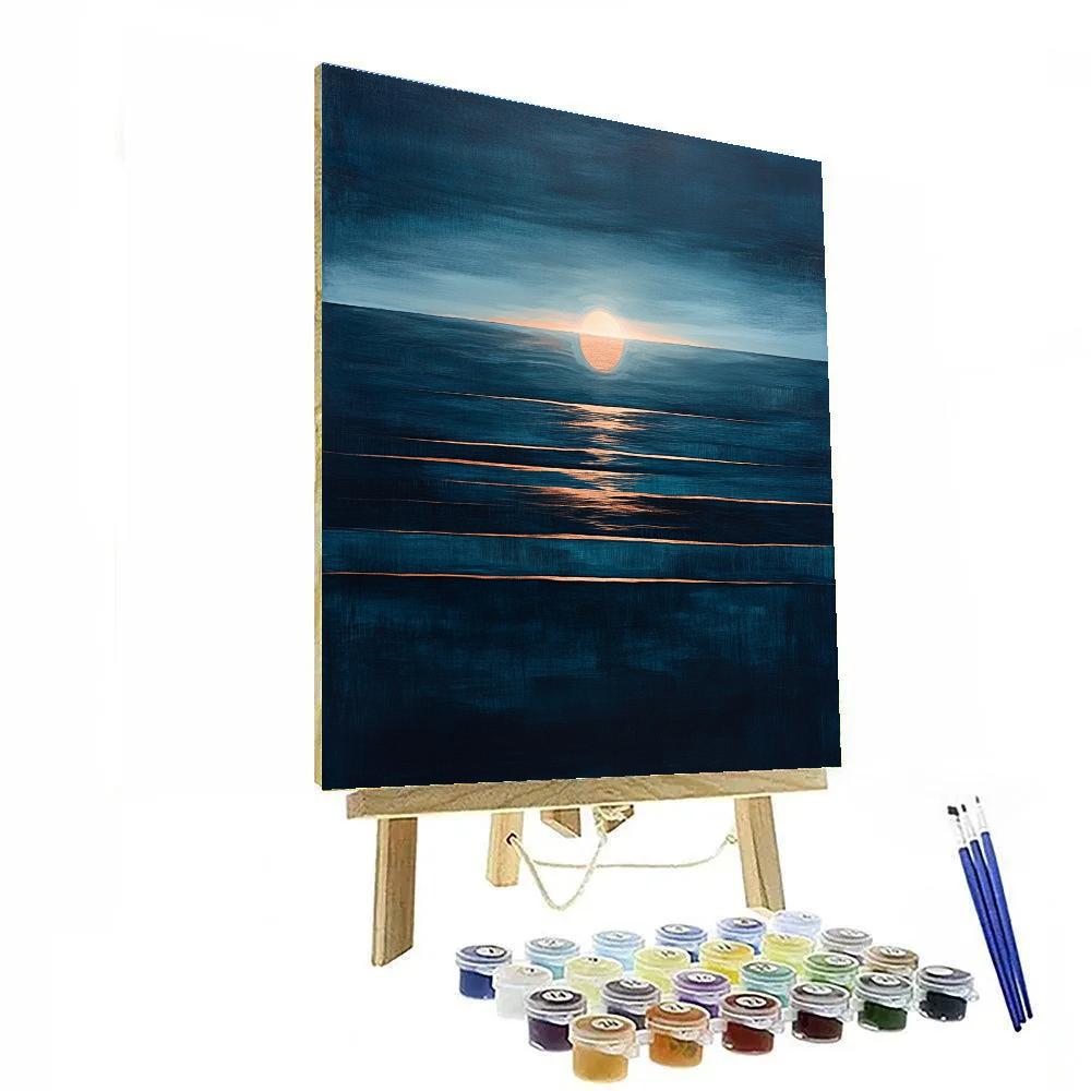 Mark Rothko Inspired Deep Ocean Dusk DIY paint by numbers