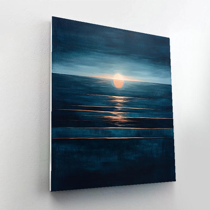 Mark Rothko Inspired Deep Ocean Dusk DIY paint by numbers