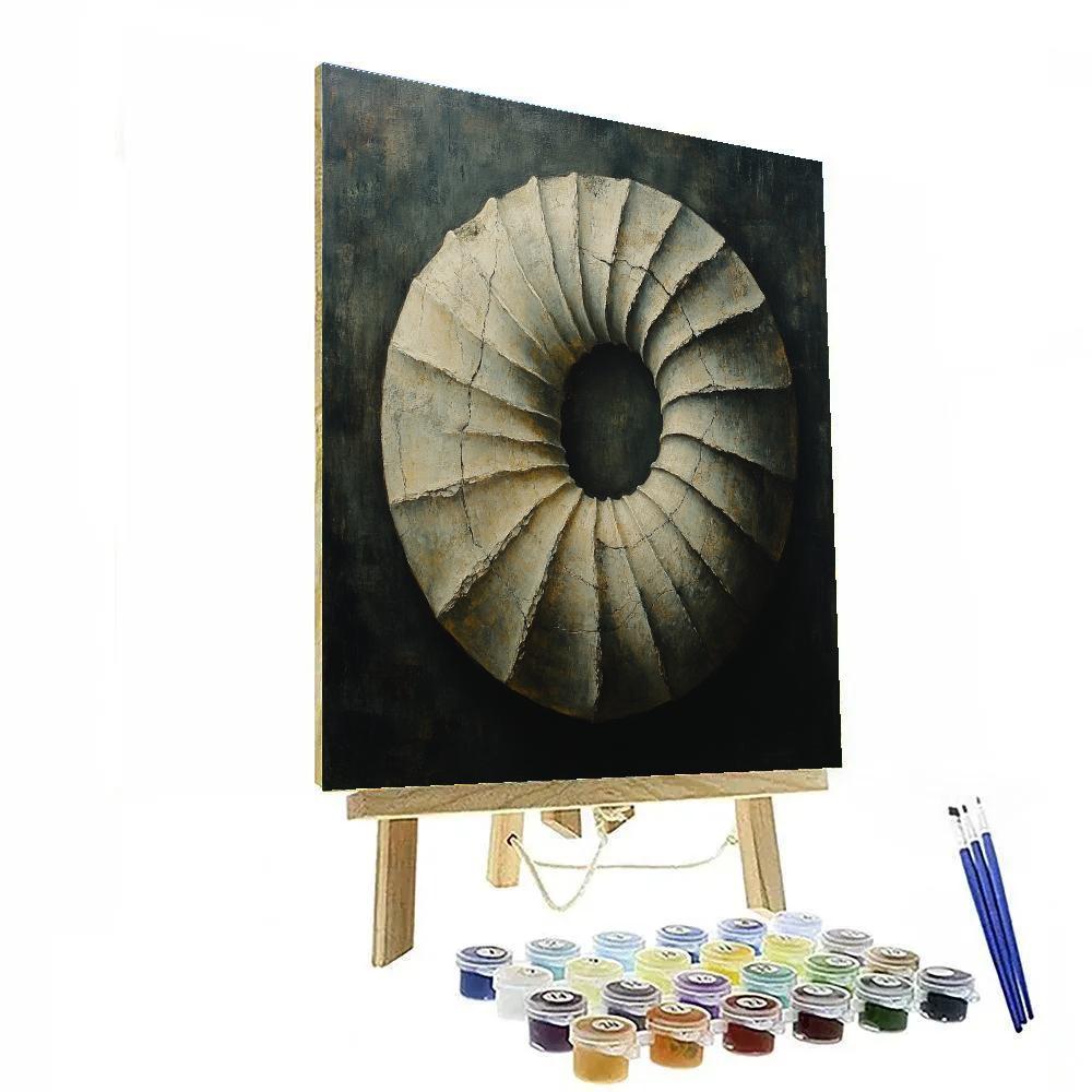 Caravaggio Inspired Lunar Fossil painting number kit