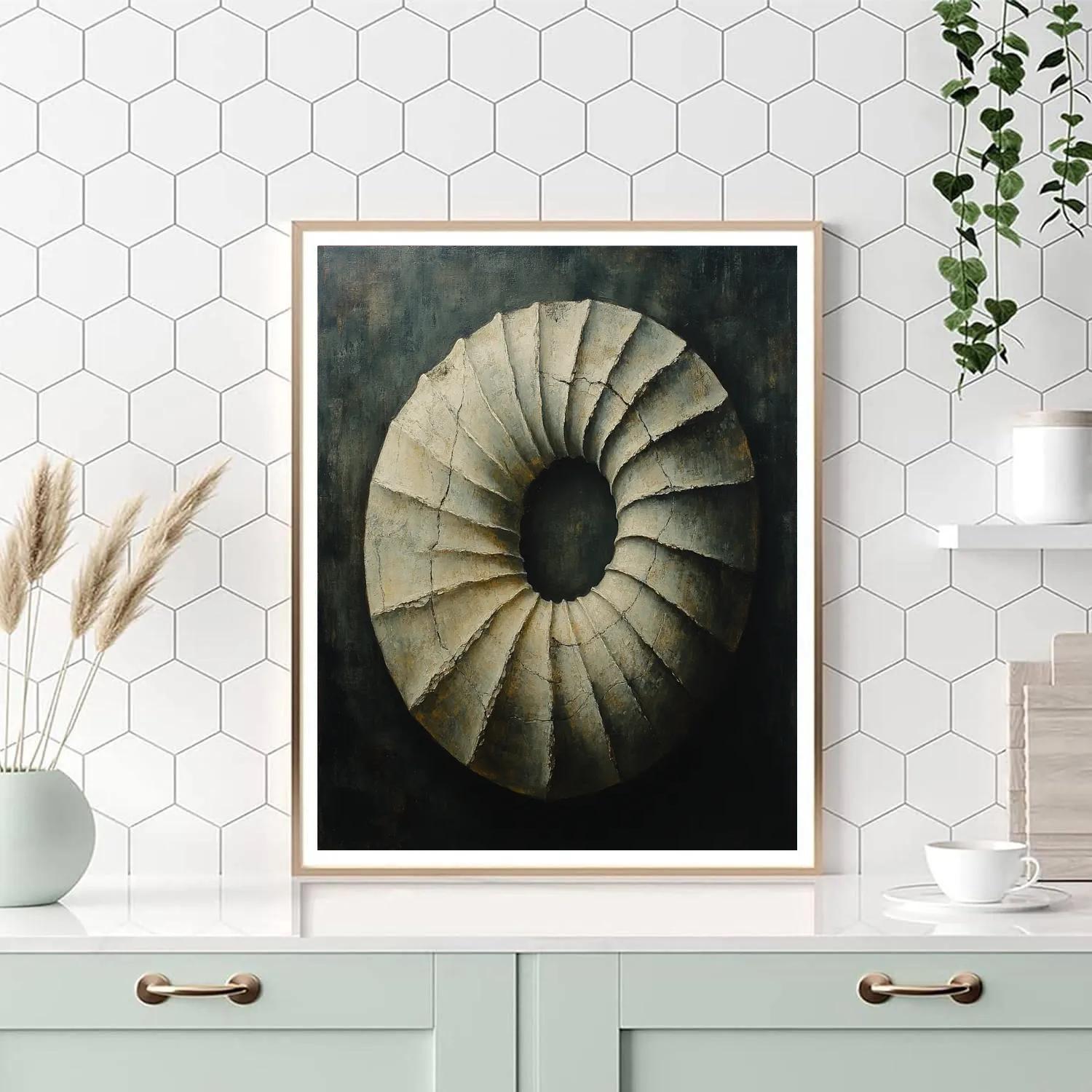 Caravaggio Inspired Lunar Fossil painting number kit