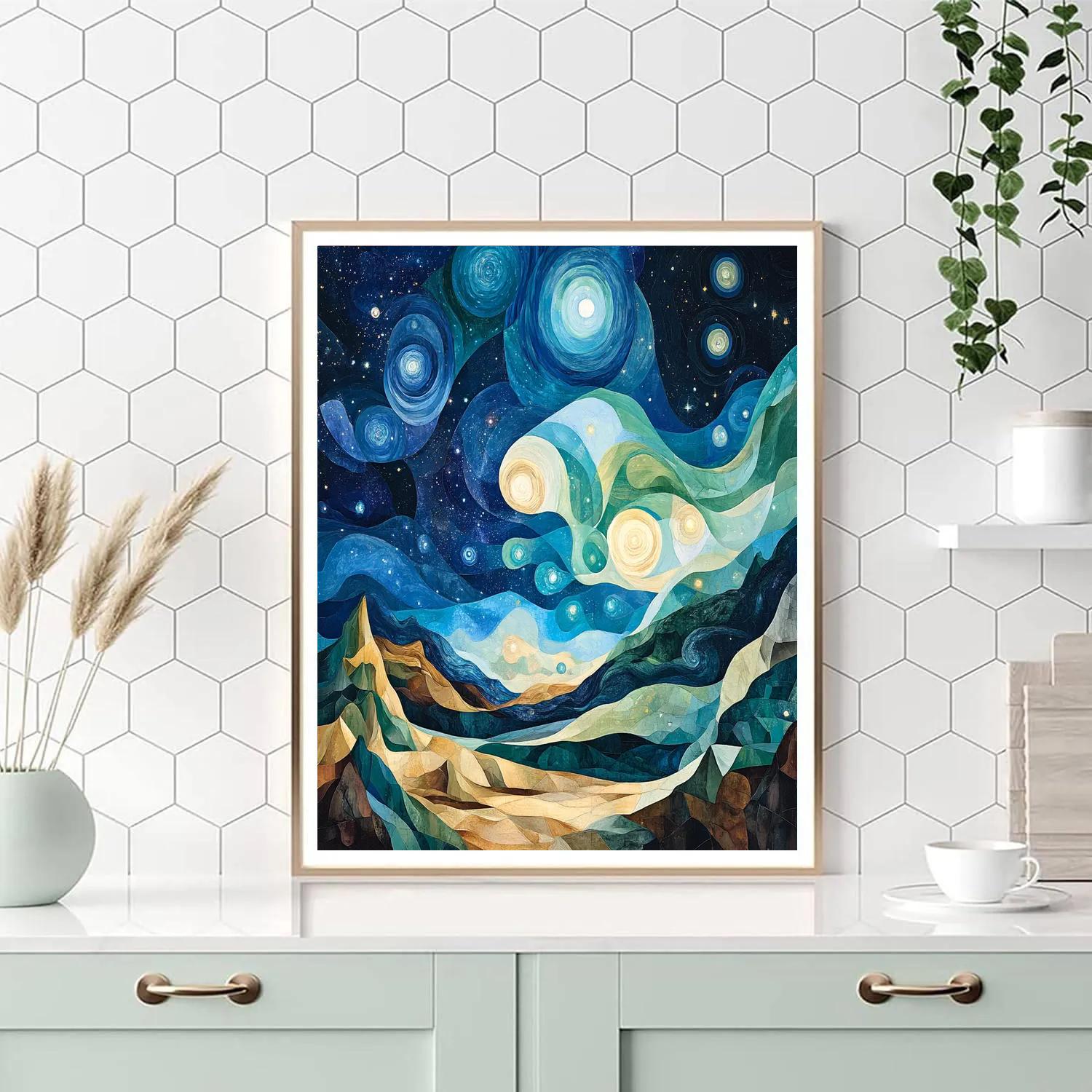 Max Ernst Inspired Dreamy Cosmic Landscapes Paint by numbers kits