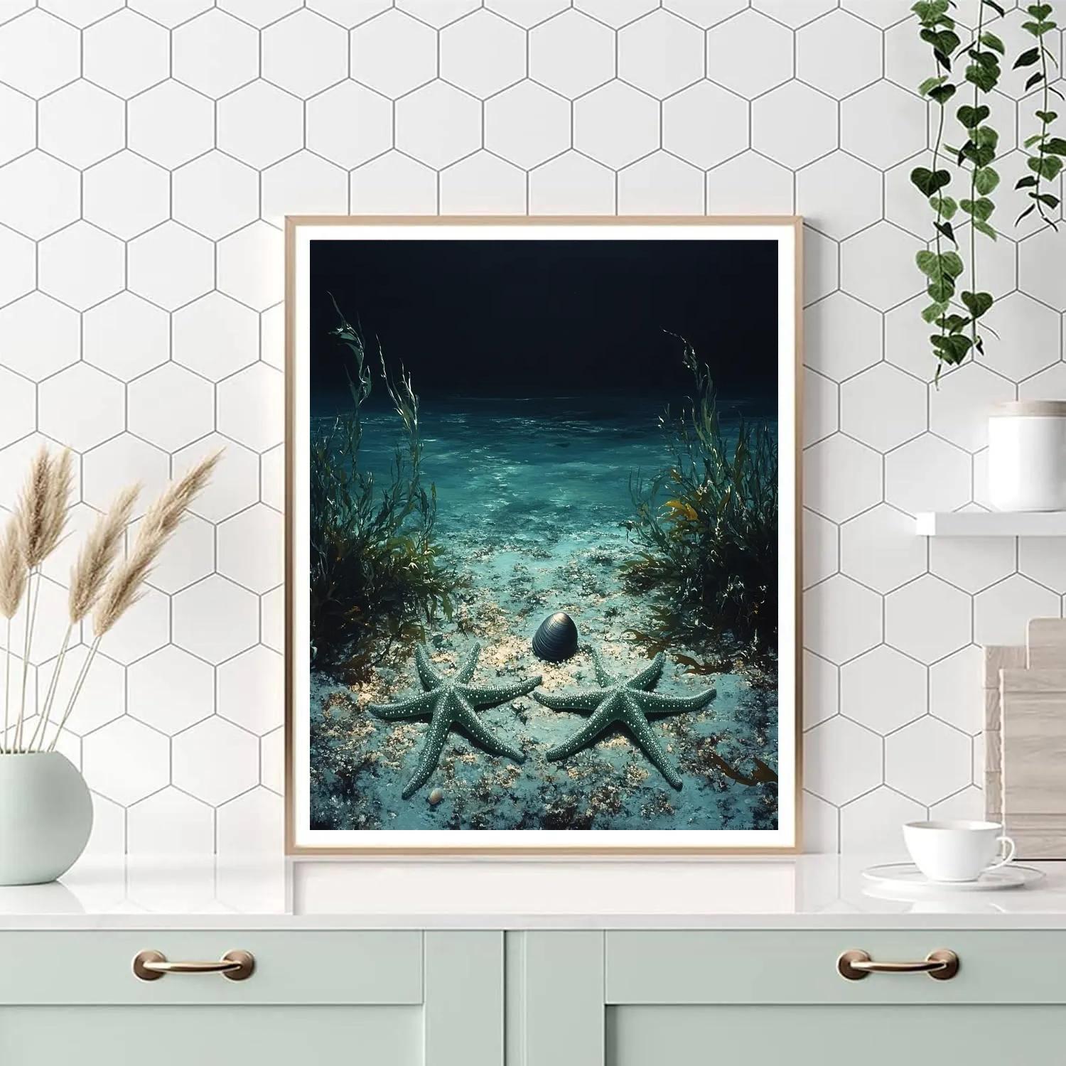 Caravaggio Inspired Tidal Reliquary Number painting