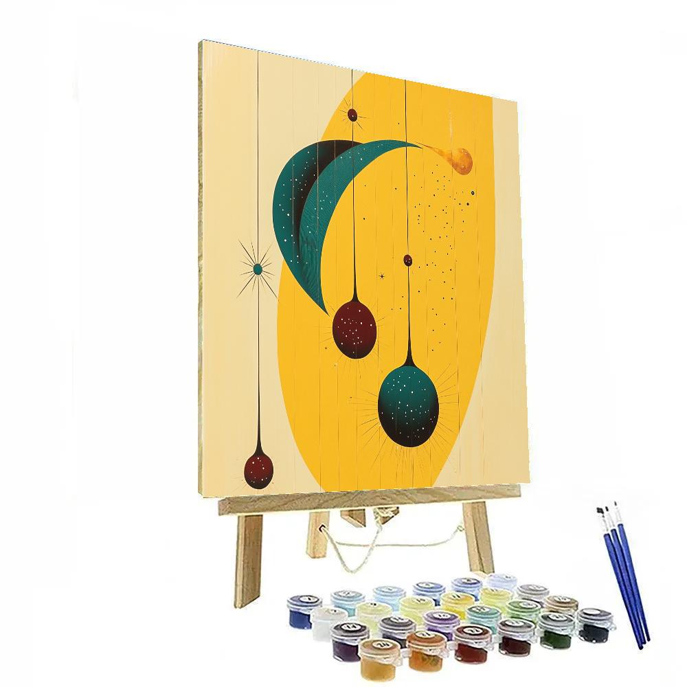 Joan Miró Inspired Dreamscape Orbit paint by number