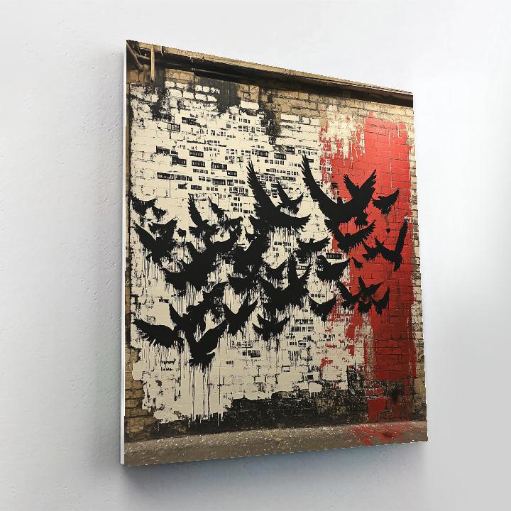 Banksy Inspired Anti Consumerism Resonance Paint by numbers kits
