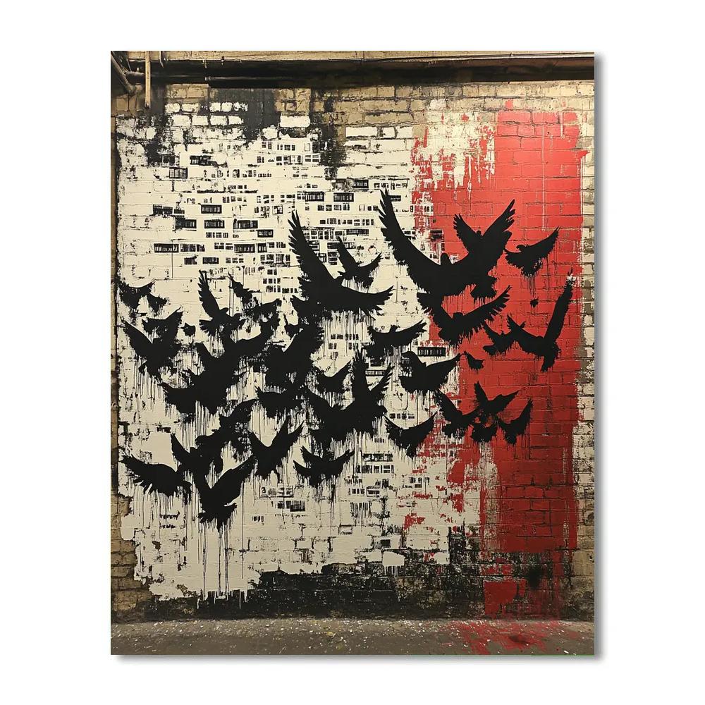 Banksy Inspired Anti Consumerism Resonance Paint by numbers kits