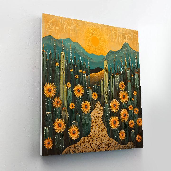 Frida Kahlo Inspired Desert Resilience painting number kit