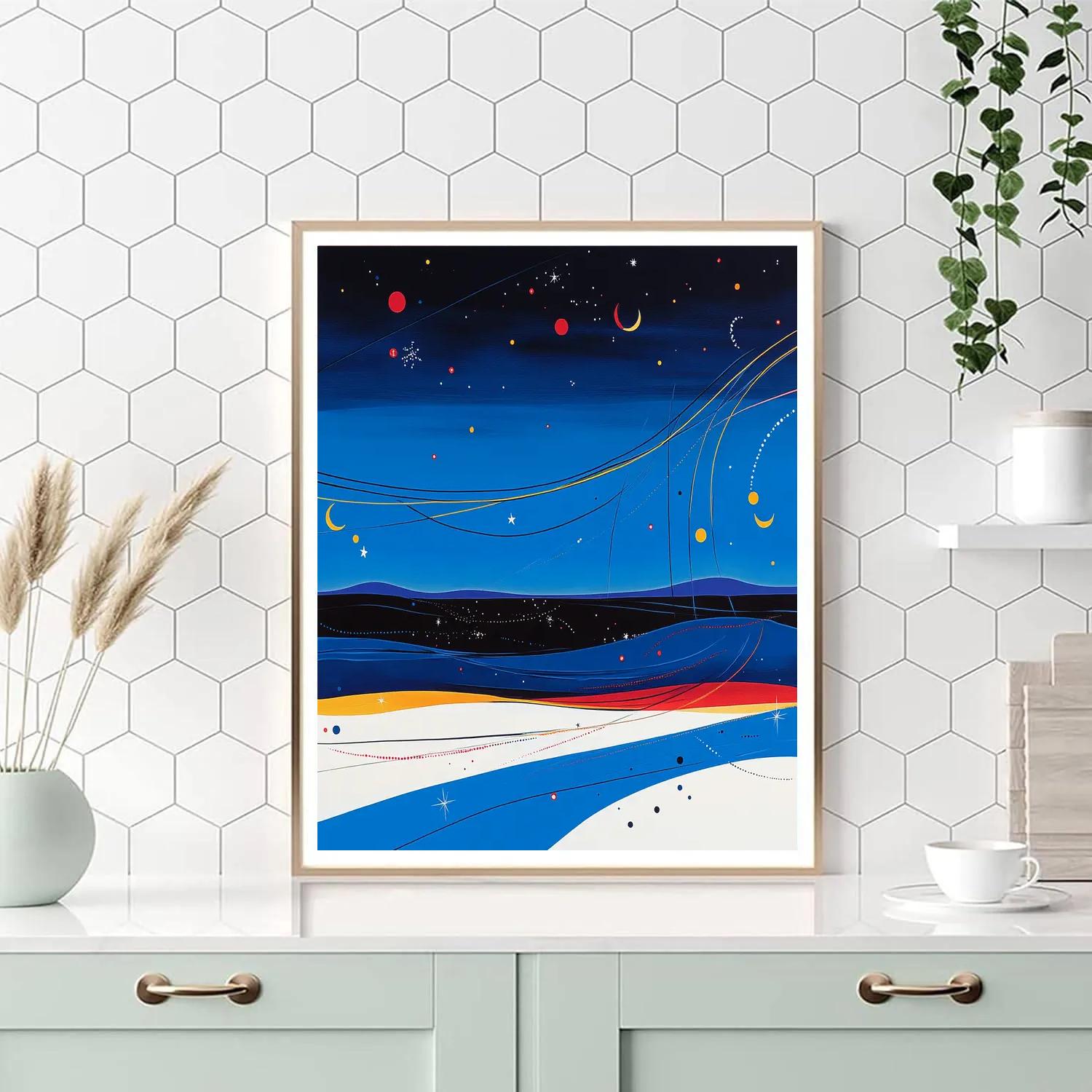 Joan Miró Inspired Celestial Rhythm Constellation paint by color