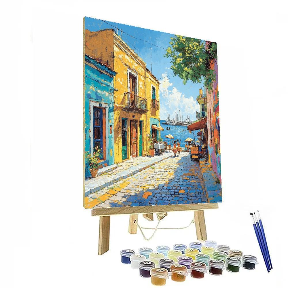 Colorful Houses Of Caminito Buenos Aires Argentina paint by numbers