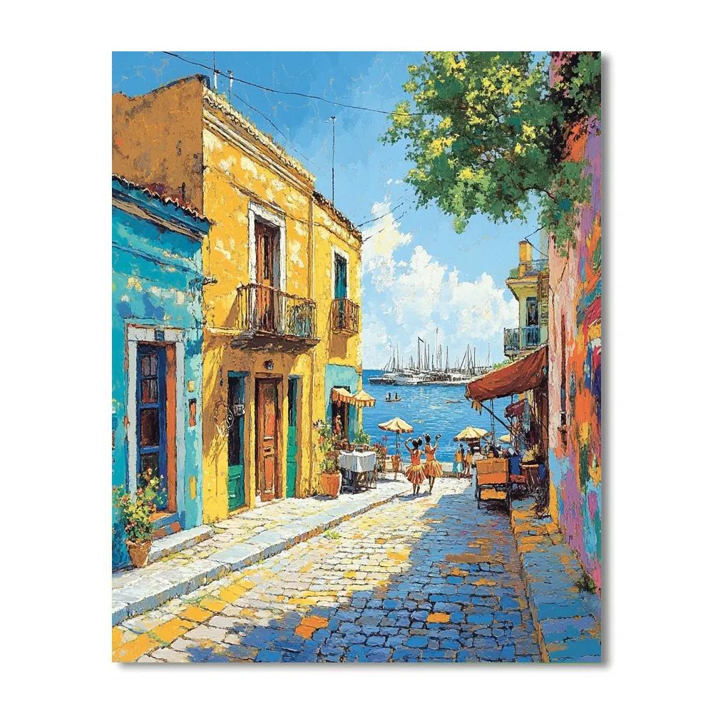 Colorful Houses Of Caminito Buenos Aires Argentina paint by numbers