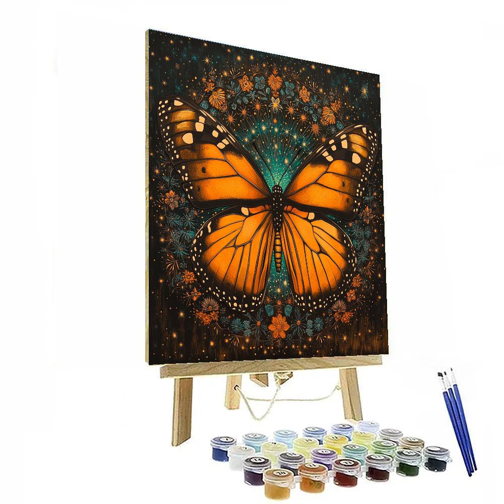 Frida Kahlo Inspired Monarch Cosmos Numbered painting kits