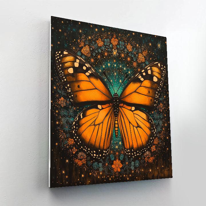 Frida Kahlo Inspired Monarch Cosmos Numbered painting kits