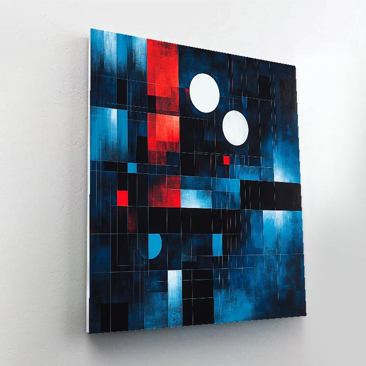 Kazimir Malevich Inspired Luminous Nebula Harmony painting number kit