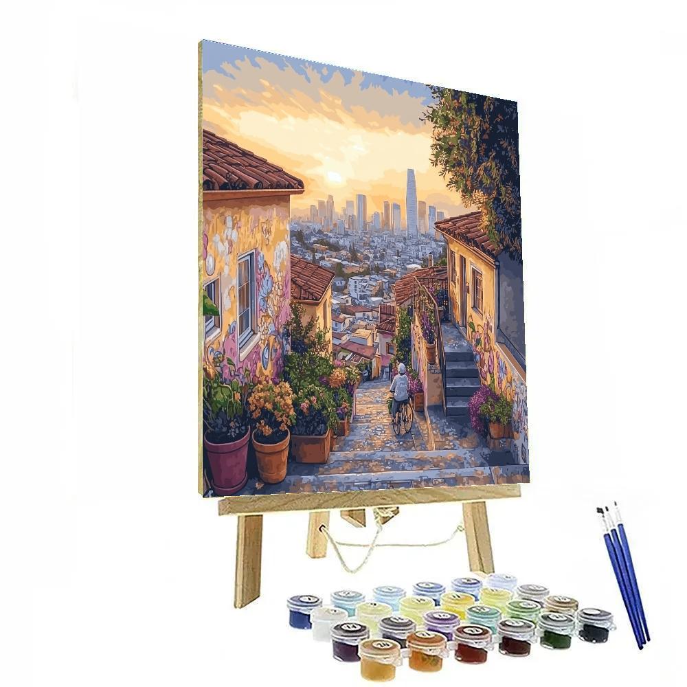 Ihwa Mural Village Rooftop Gardens Seoul South Korea Numbered painting kits