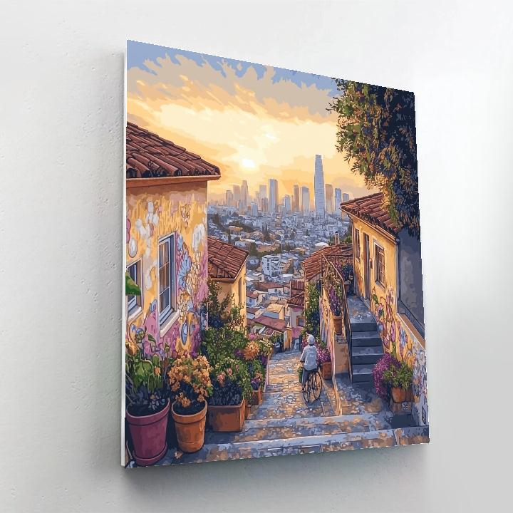 Ihwa Mural Village Rooftop Gardens Seoul South Korea Numbered painting kits